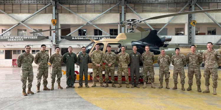 Ejercito de Chile se capacita con la Guardia Nacional de Texas para combatir incendios nocturnos
