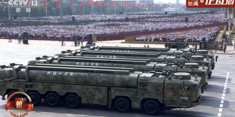 China revela su nuevo interceptor hipersónico para su red de defensa antimisiles