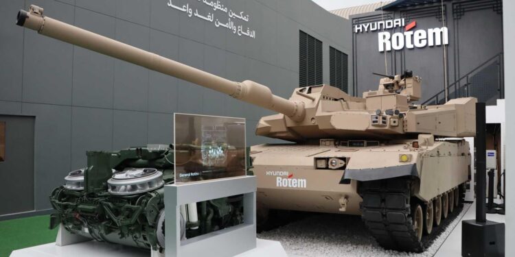 Hyundai Rotem presenta el K2ME: el K2 surcoreano se adapta al desierto mientras Perú avanza como puerta de entrada a América Latina